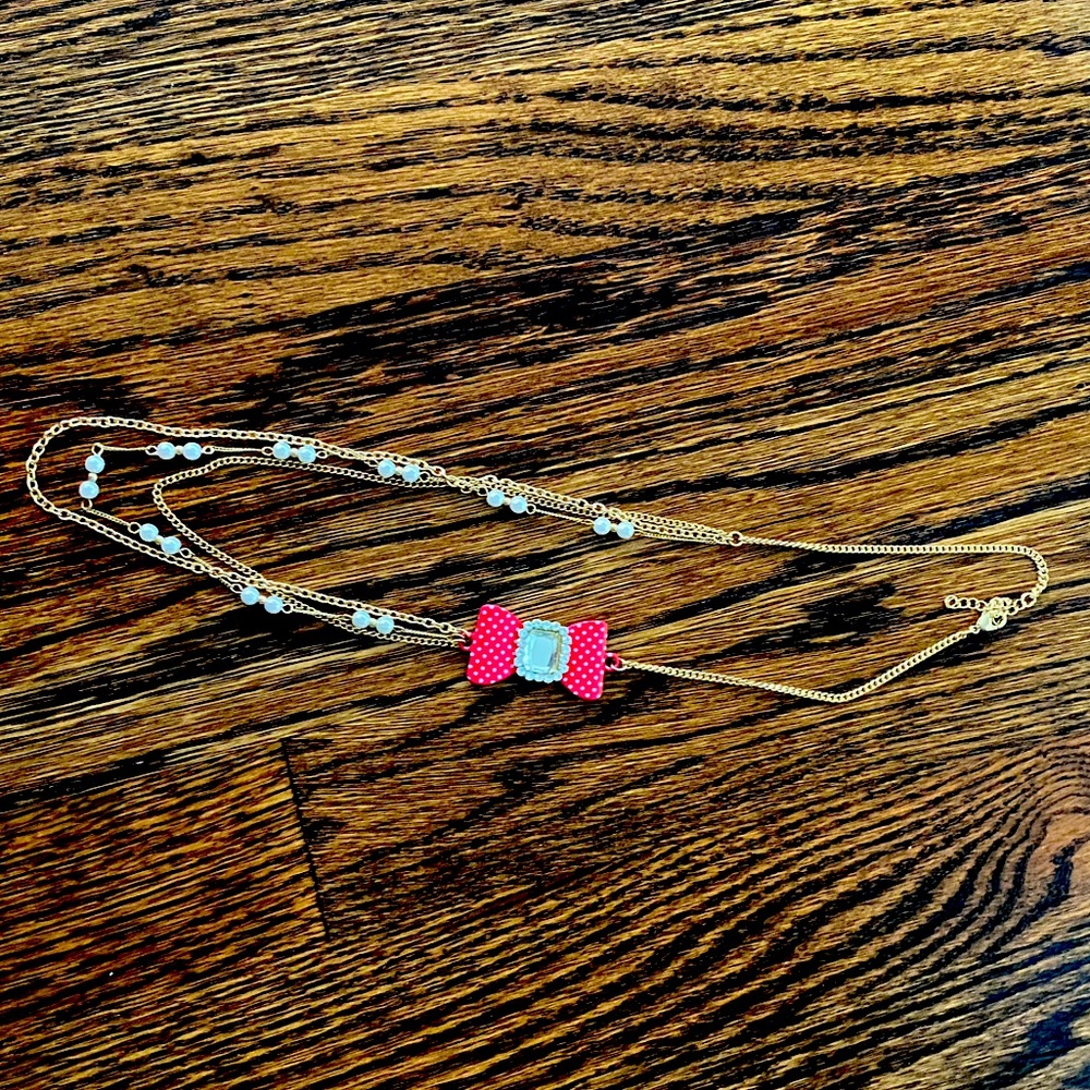 Disney Minnie layers necklace NWOT